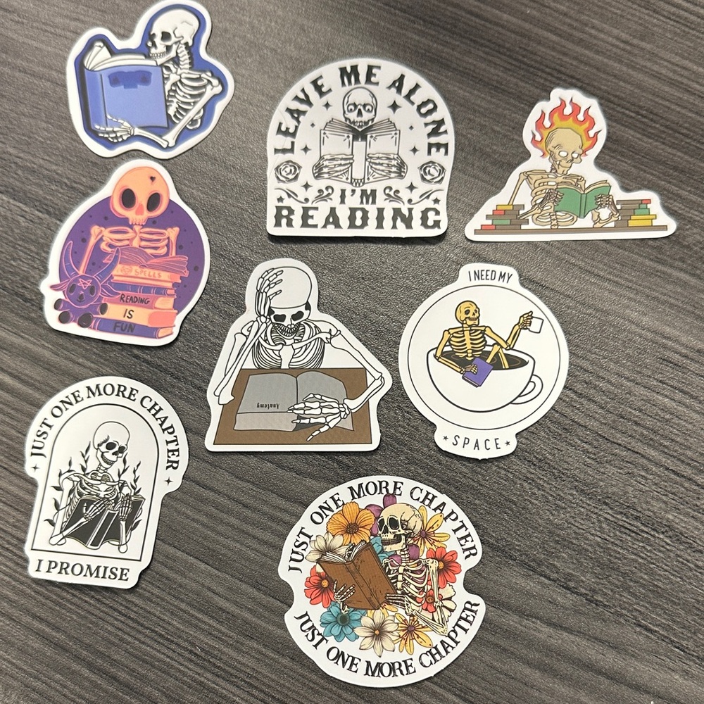 🌿10/$10🌿Skeleton Reading Sticker Set
